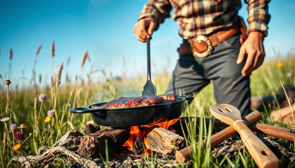 Cowboy Outdoor Grilling Tradition