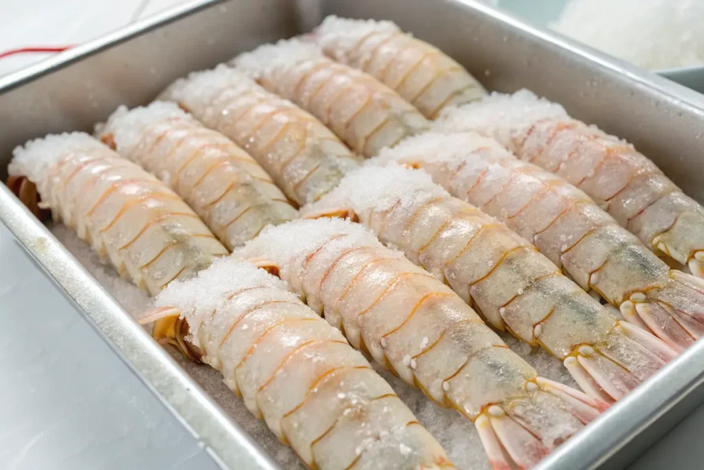 Frozen Langostino Tails Ready for Storage