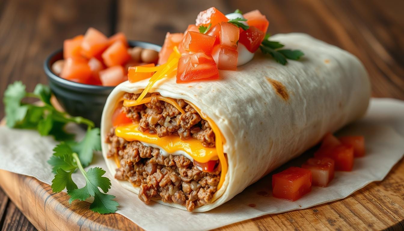 beefy five layer burrito