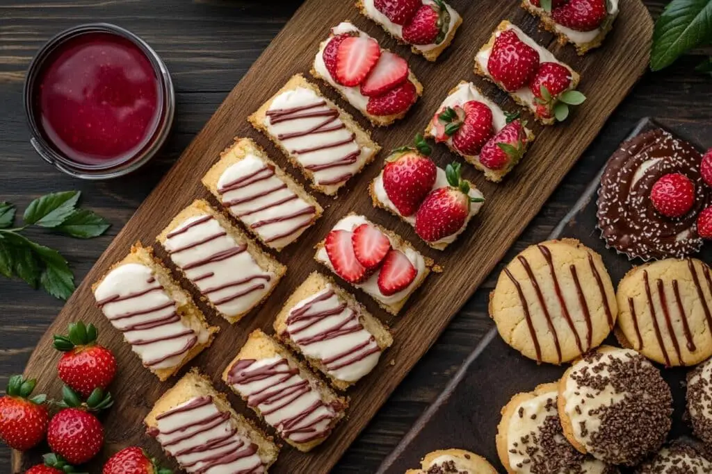 strawberry cheesecake cookie variations