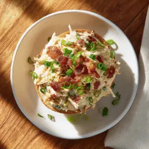 Full recipe layout with ingredients and finished dish