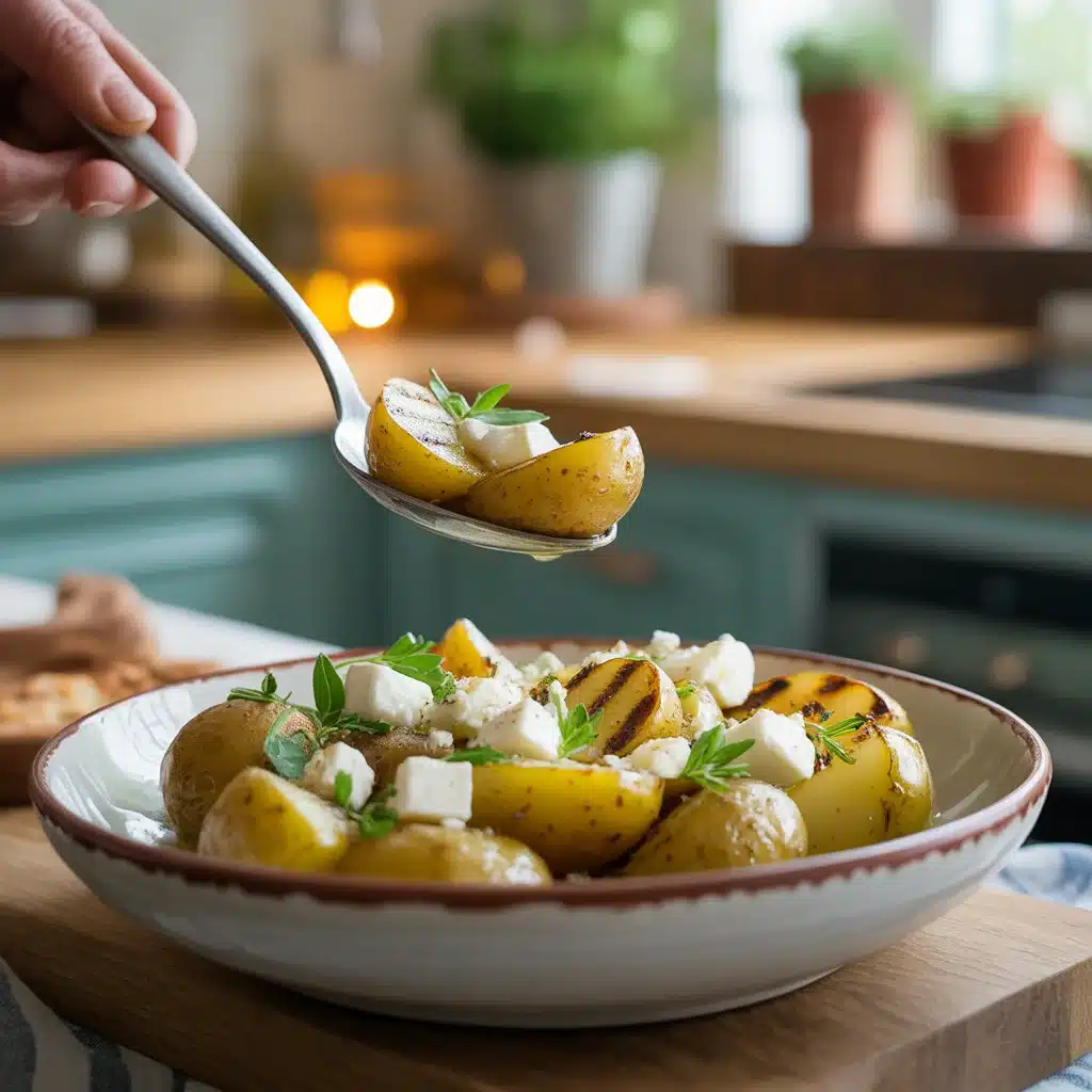 Grilled Greek Lemon Potato Salad