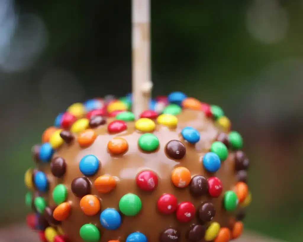 Gourmet Halloween candy apples with rich caramel and premium ingredients.
