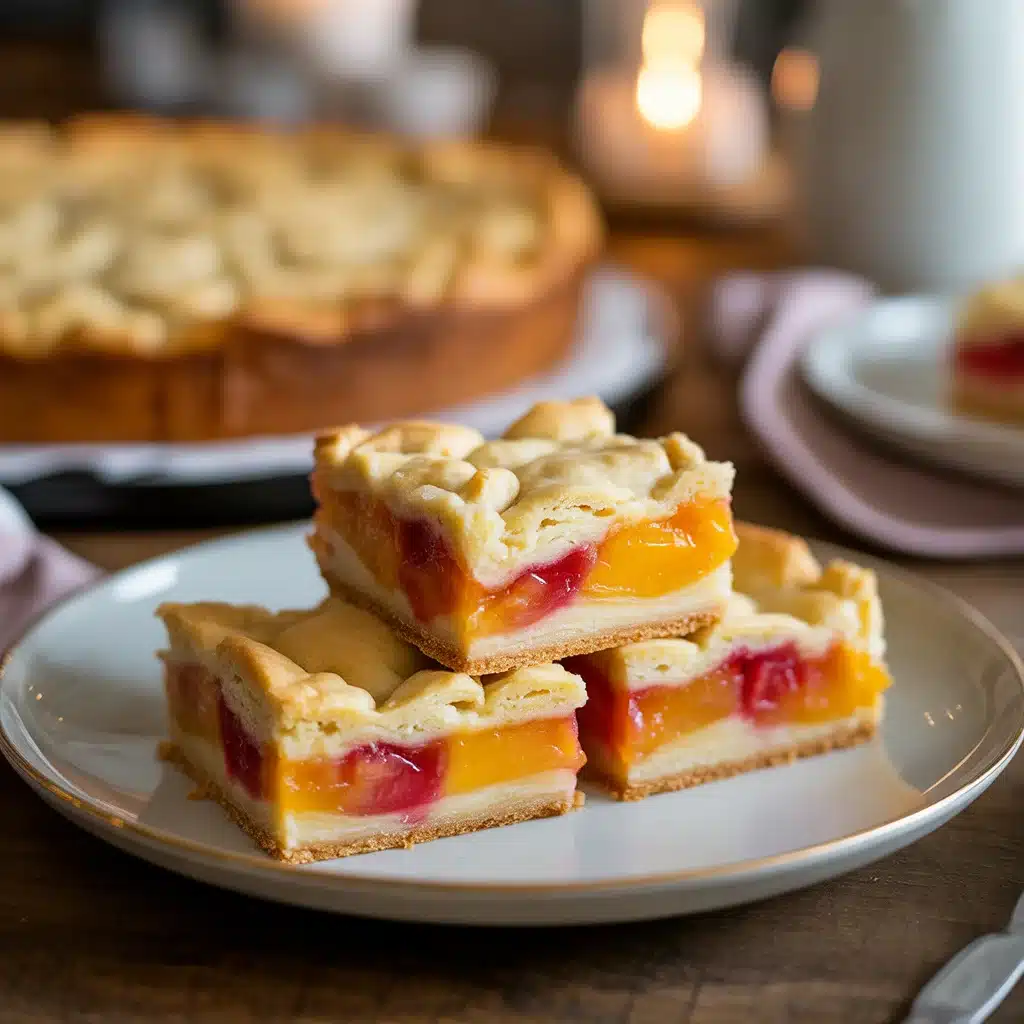 Peach Cobbler Bars