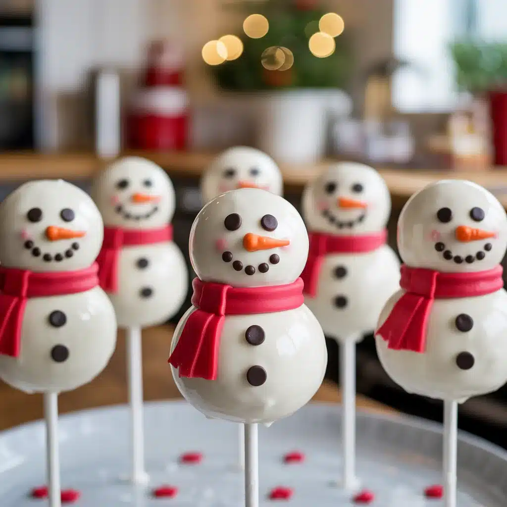 Deliciously Cute Snowman Cake Pops for Your Holiday Fun