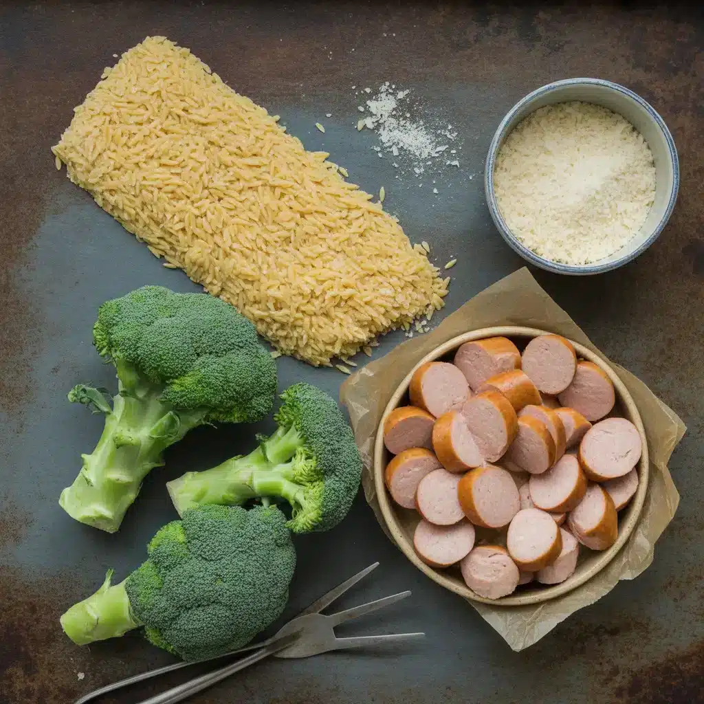 Chicken Sausage and Broccoli Orzo