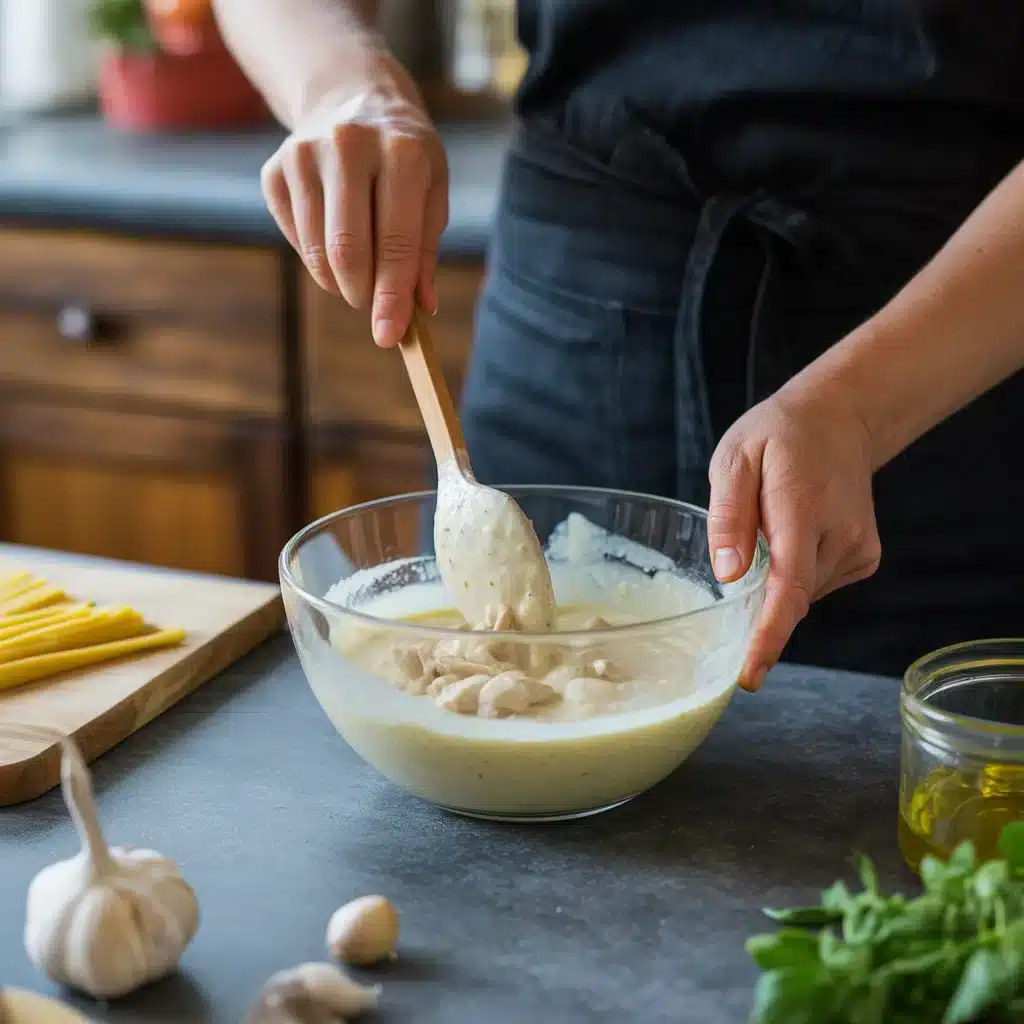 Chicken Alfredo Garlic Bread Bowls