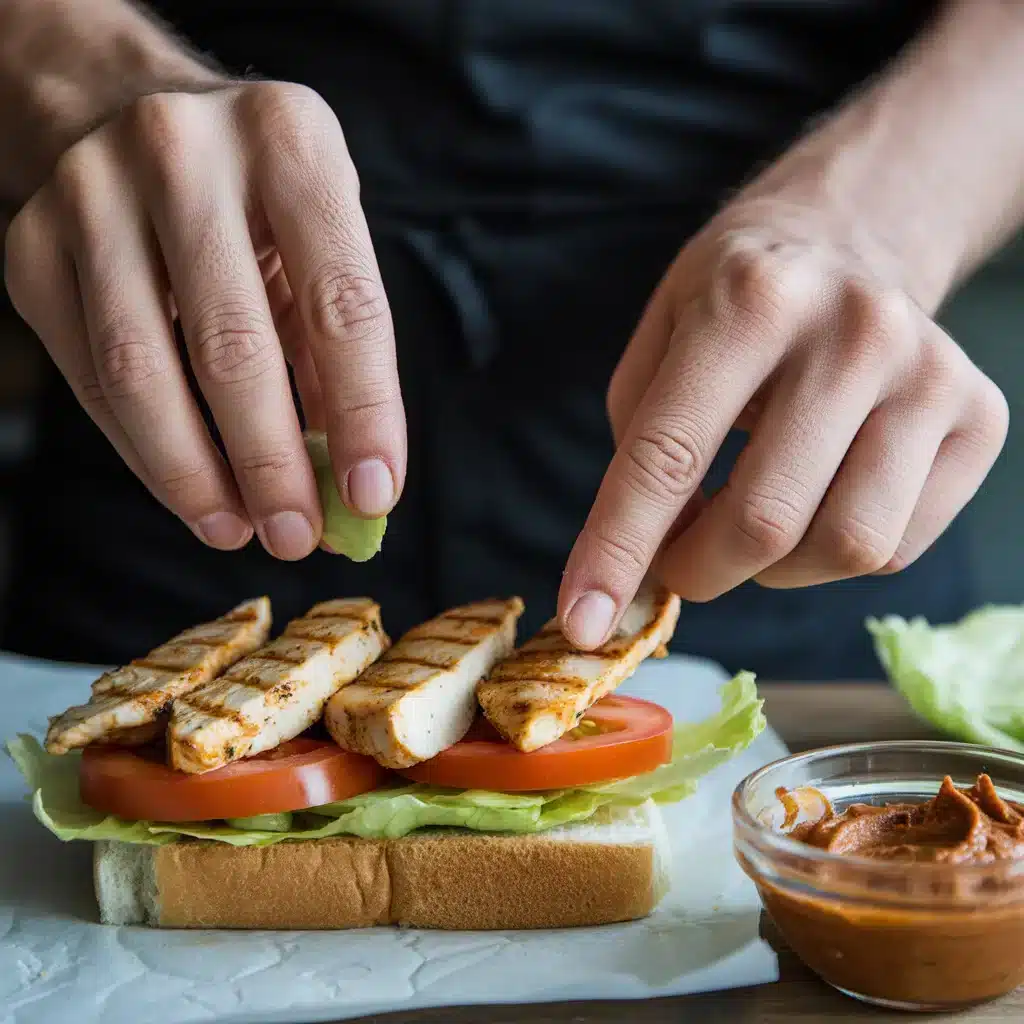 Grilled Chicken Tikka Sandwich