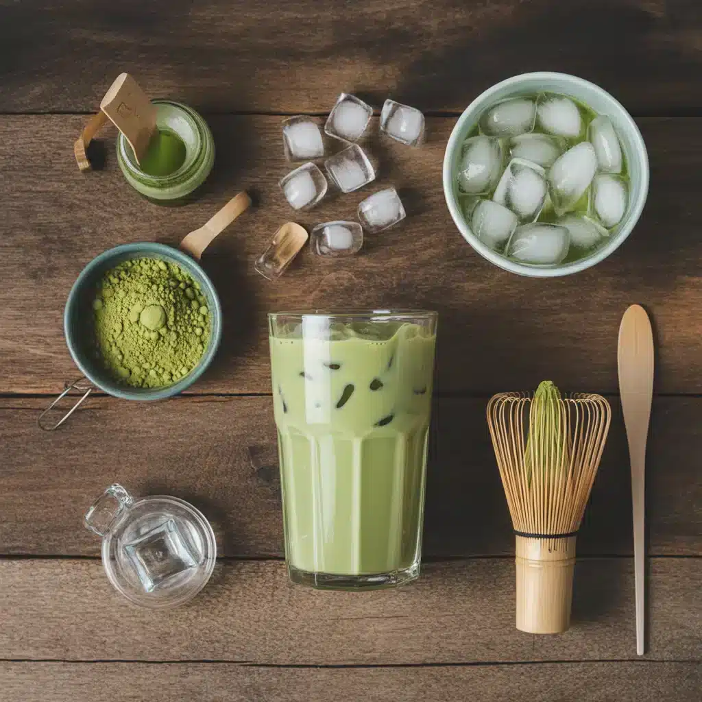 iced matcha latte