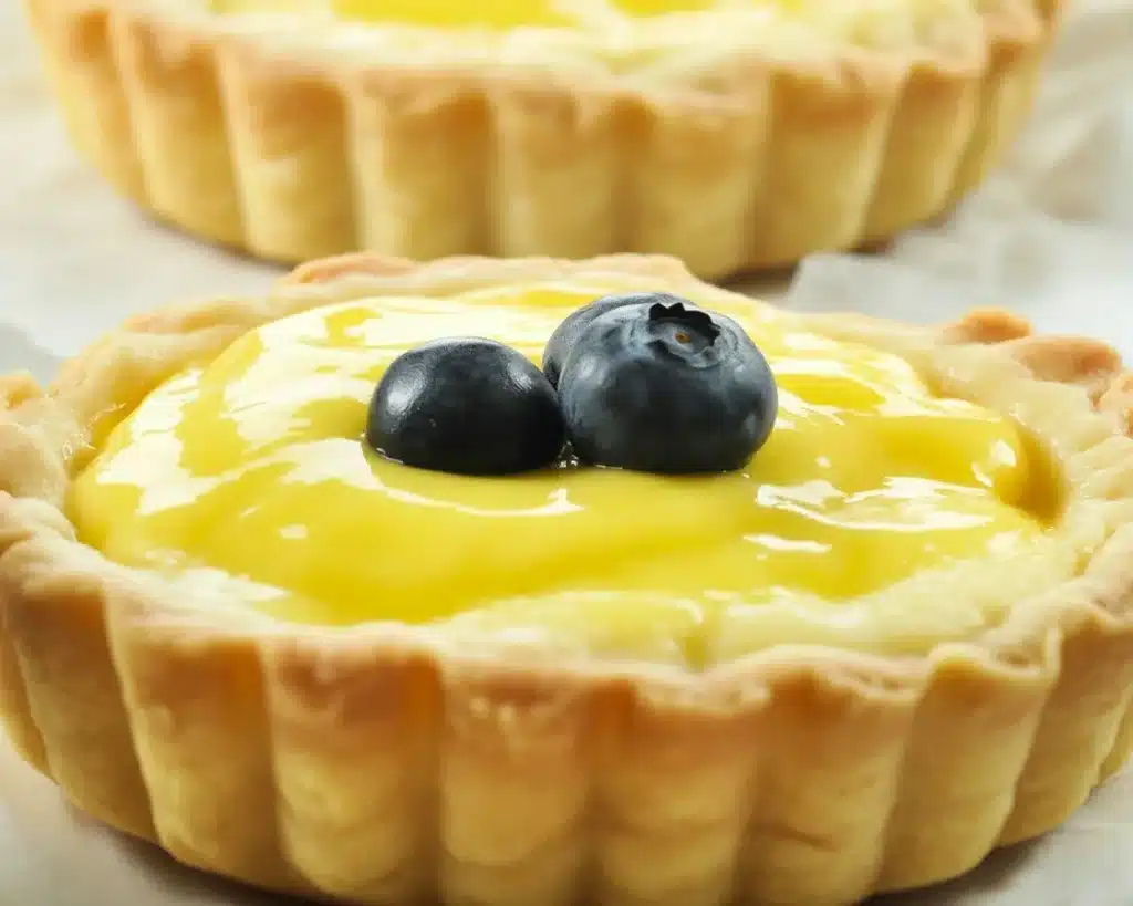 Delicious Lemon Curd Tart with a smooth filling and buttery crust