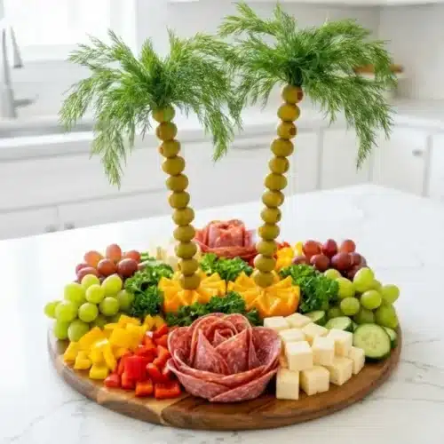 palm tree charcuterie board recipe