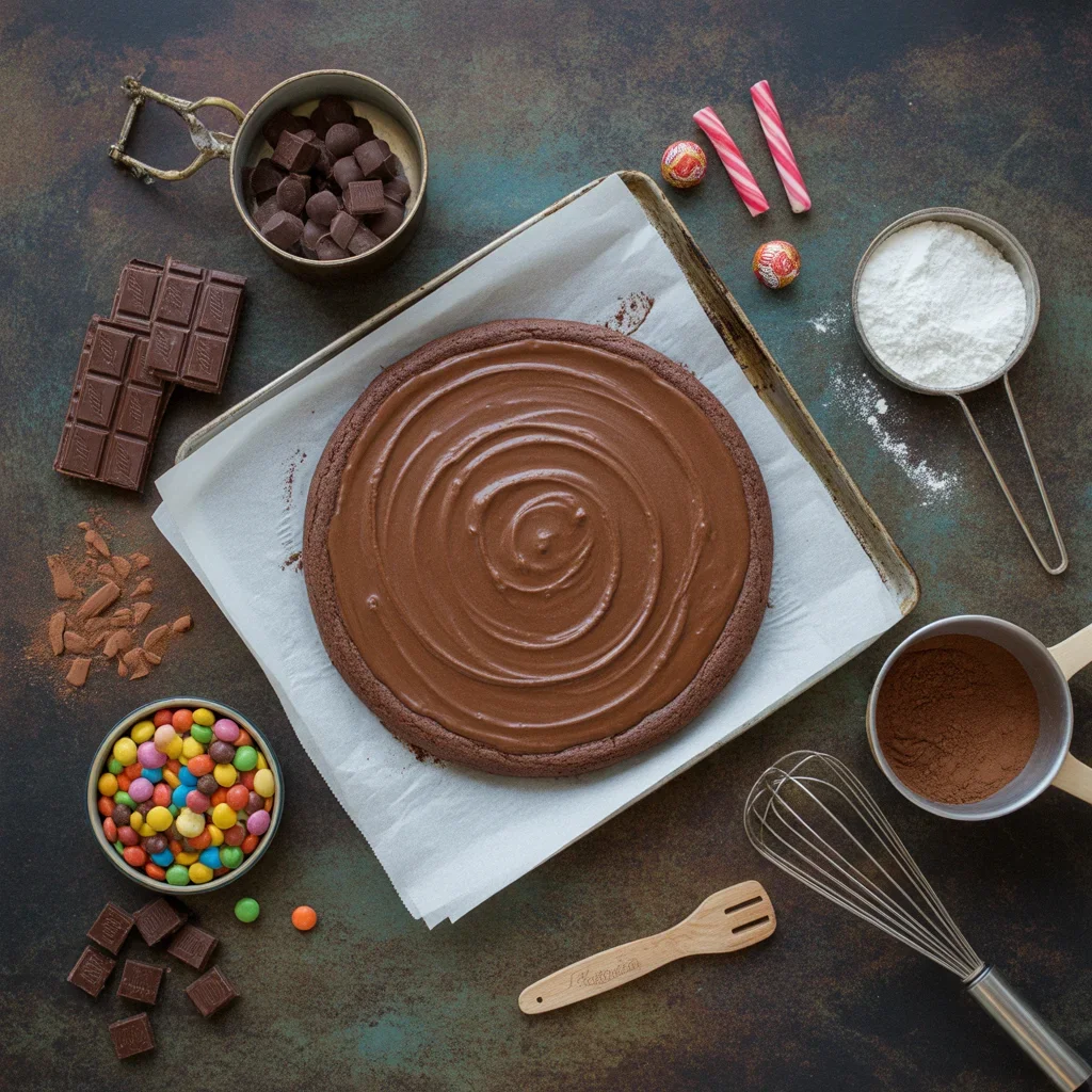 Monster Brownie Pizza
