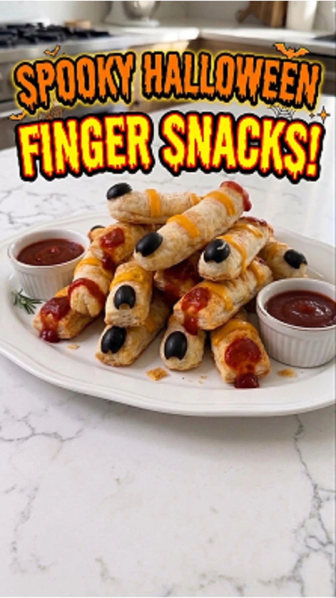 Flaky Monster Finger Snacks for a Spooky Halloween