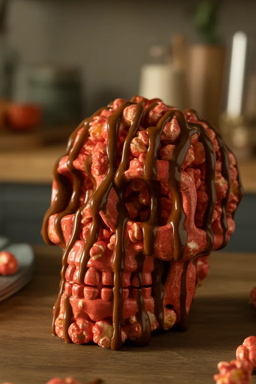 Spooktacularly Delicious Bloody Red Velvet Popcorn Treats!