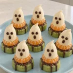 Spooky banana ghosts, a fun and healthy Halloween treat for kids