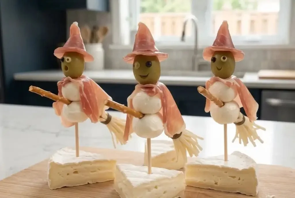 Spooky Witch Bites - magical cheese snacks for Halloween appetizers
